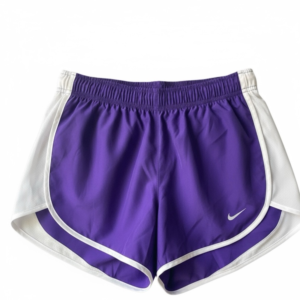 Nike Women's Athletic Running Shorts in Purple and White EUC Size Medium